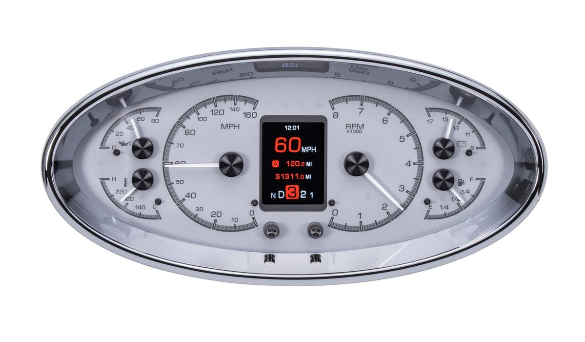 Dakota Digital Dakota Digital HDX Series Universal Elliptical Analog Gauge Kits HDX-2017-S Autofit