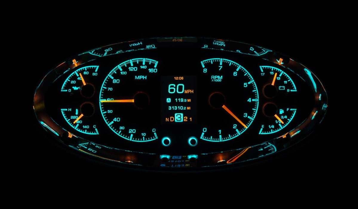 Dakota Digital Dakota Digital HDX Series Universal Elliptical Analog Gauge Kits HDX-2017-S Autofit
