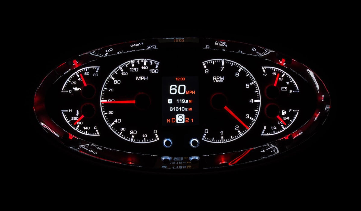 Dakota Digital Dakota Digital HDX Series Universal Elliptical Analog Gauge Kits HDX-2017-S Autofit