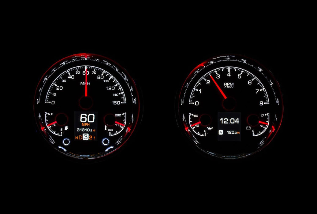 Dakota Digital Dakota Digital HDX Series Universal Round Analog Gauge Kits HDX-2014-S Autofit