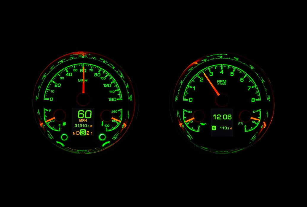 Dakota Digital Dakota Digital HDX Series Universal Round Analog Gauge Kits HDX-2014-S Autofit