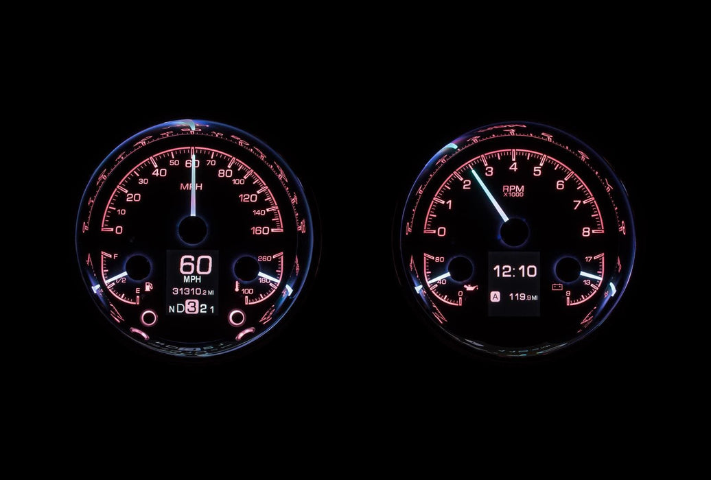 Dakota Digital Dakota Digital HDX Series Universal Round Analog Gauge Kits HDX-2014-S Autofit