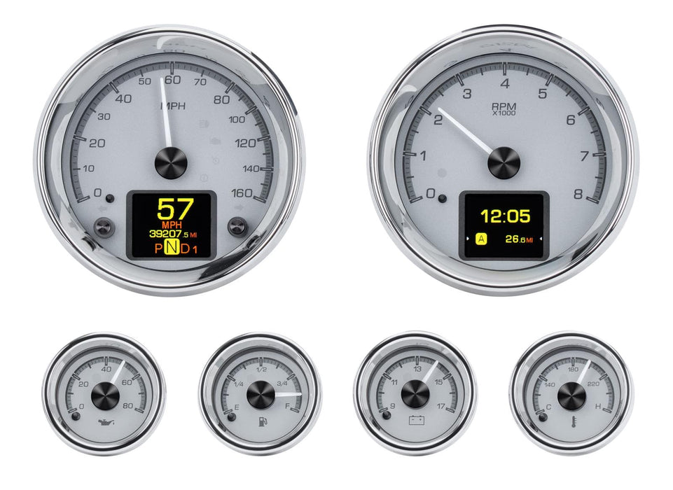 Dakota Digital Dakota Digital HDX Series Universal Round Analog Gauge Kits HDX-2024-S Autofit