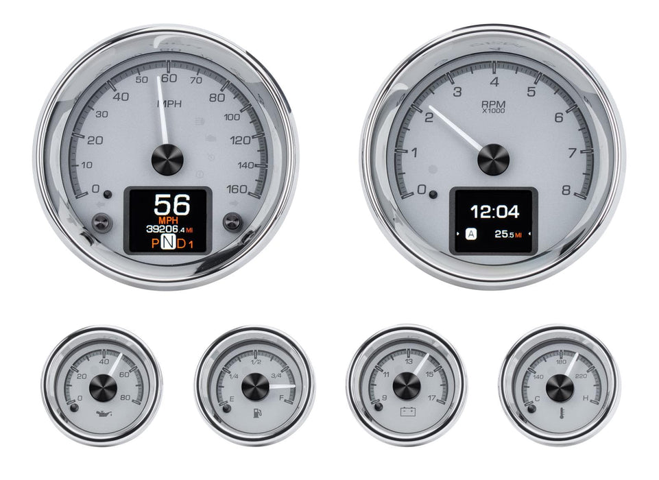 Dakota Digital Dakota Digital HDX Series Universal Round Analog Gauge Kits HDX-2024-S Autofit