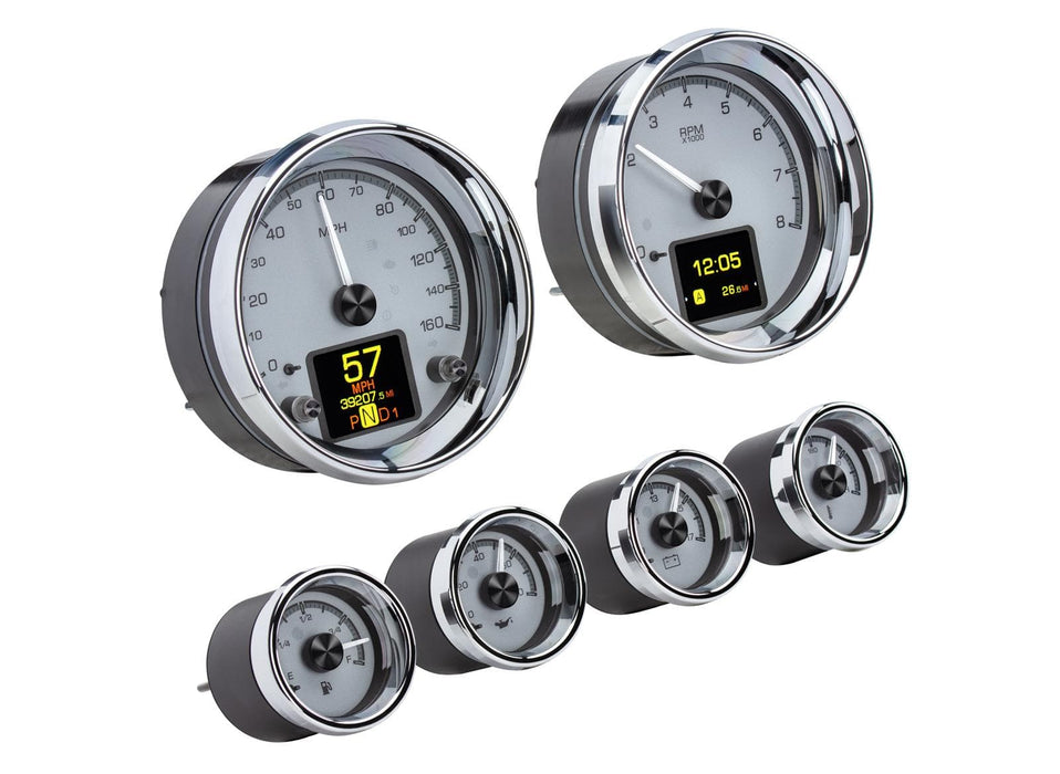 Dakota Digital Dakota Digital HDX Series Universal Round Analog Gauge Kits HDX-2024-S Autofit