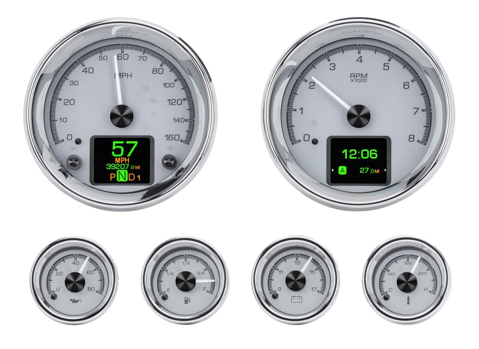 Dakota Digital Dakota Digital HDX Series Universal Round Analog Gauge Kits HDX-2024-S Autofit