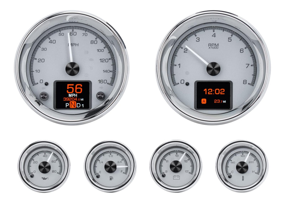 Dakota Digital Dakota Digital HDX Series Universal Round Analog Gauge Kits HDX-2024-S Autofit