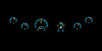 Dakota Digital Dakota Digital HDX Series Universal Round Analog Gauge Kits HDX-2060-K Autofit
