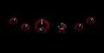 Dakota Digital Dakota Digital HDX Series Universal Round Analog Gauge Kits HDX-2060-K Autofit