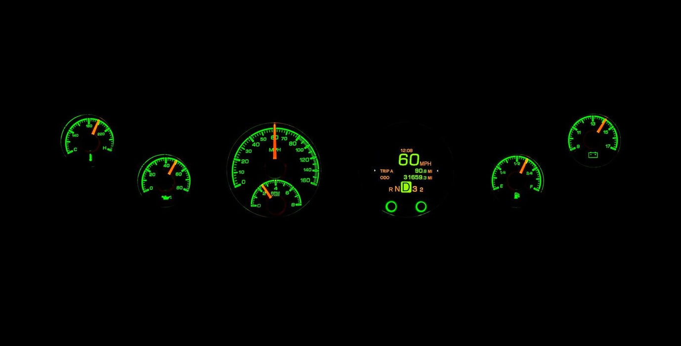 Dakota Digital Dakota Digital HDX Series Universal Round Analog Gauge Kits HDX-2060-K Autofit