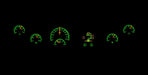 Dakota Digital Dakota Digital HDX Series Universal Round Analog Gauge Kits HDX-2060-S Autofit