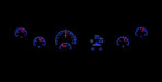 Dakota Digital Dakota Digital HDX Series Universal Round Analog Gauge Kits HDX-2060-S Autofit