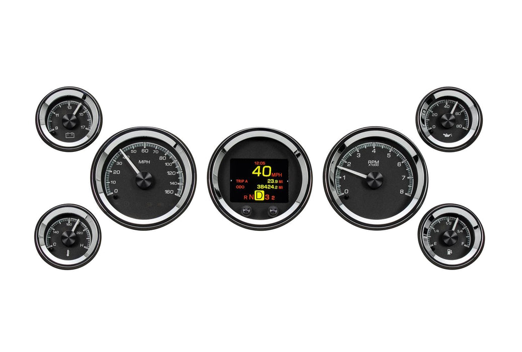 Dakota Digital Dakota Digital HDX Series Universal Round Analog Gauge Kits HDX-2070-K Autofit