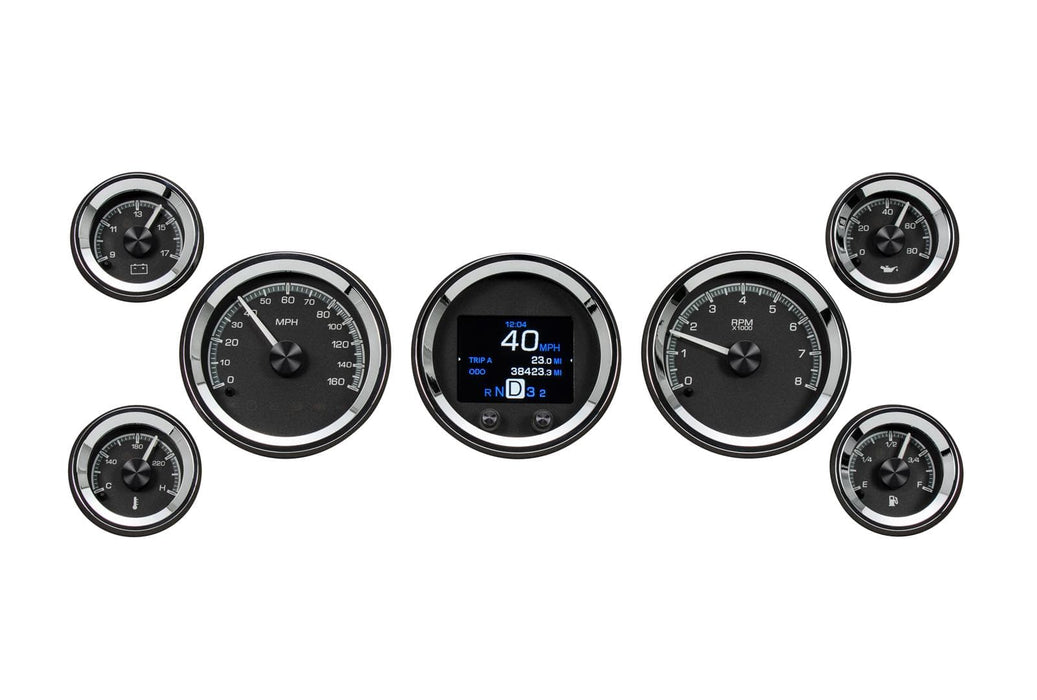 Dakota Digital Dakota Digital HDX Series Universal Round Analog Gauge Kits HDX-2070-K Autofit