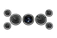 Dakota Digital Dakota Digital HDX Series Universal Round Analog Gauge Kits HDX-2070-K Autofit