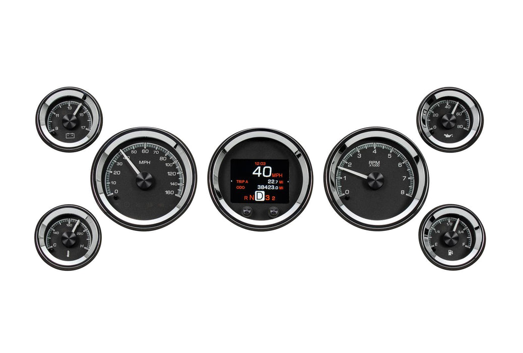 Dakota Digital Dakota Digital HDX Series Universal Round Analog Gauge Kits HDX-2070-K Autofit