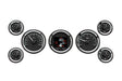 Dakota Digital Dakota Digital HDX Series Universal Round Analog Gauge Kits HDX-2070-K Autofit