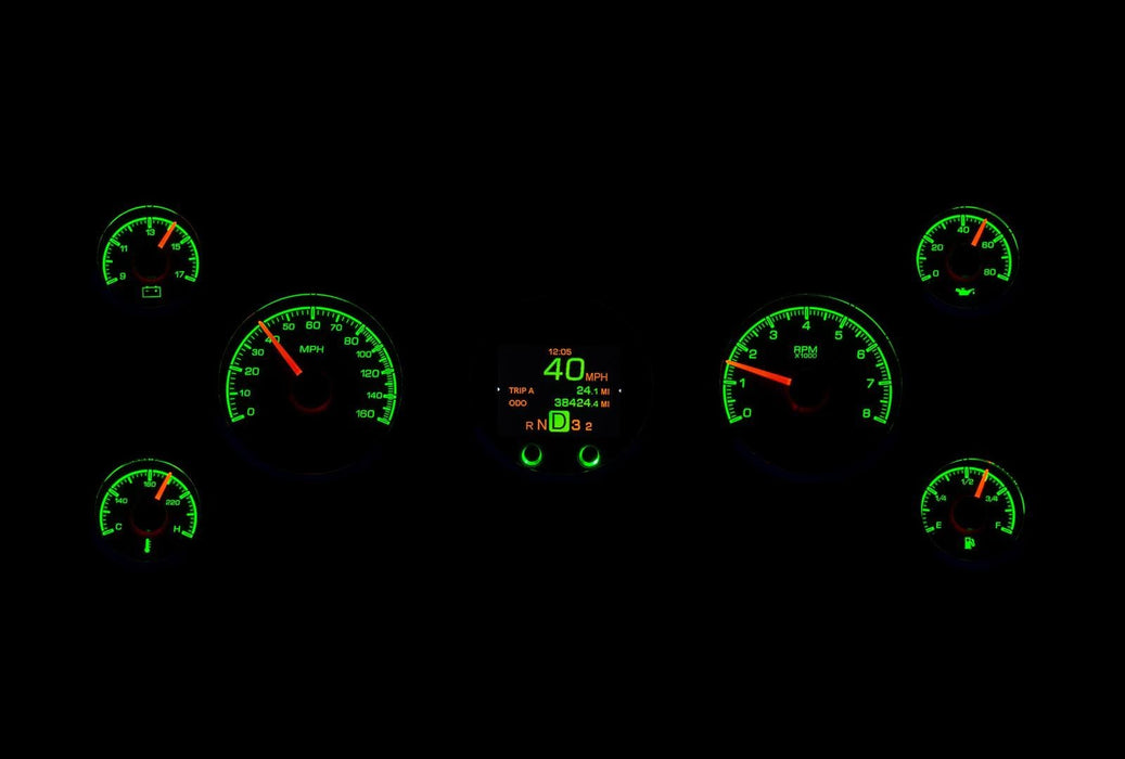 Dakota Digital Dakota Digital HDX Series Universal Round Analog Gauge Kits HDX-2070-K Autofit