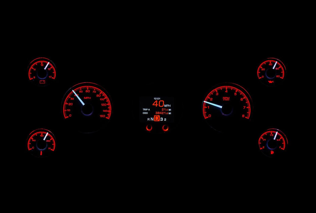 Dakota Digital Dakota Digital HDX Series Universal Round Analog Gauge Kits HDX-2070-S Autofit