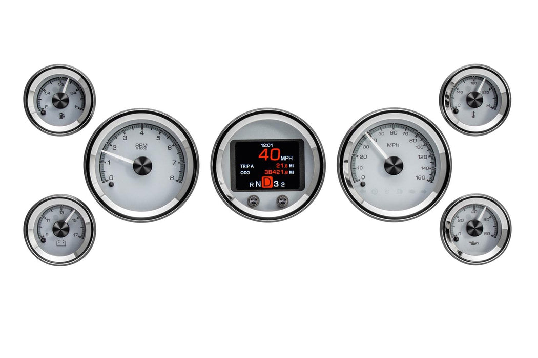 Dakota Digital Dakota Digital HDX Series Universal Round Analog Gauge Kits HDX-2070-S Autofit