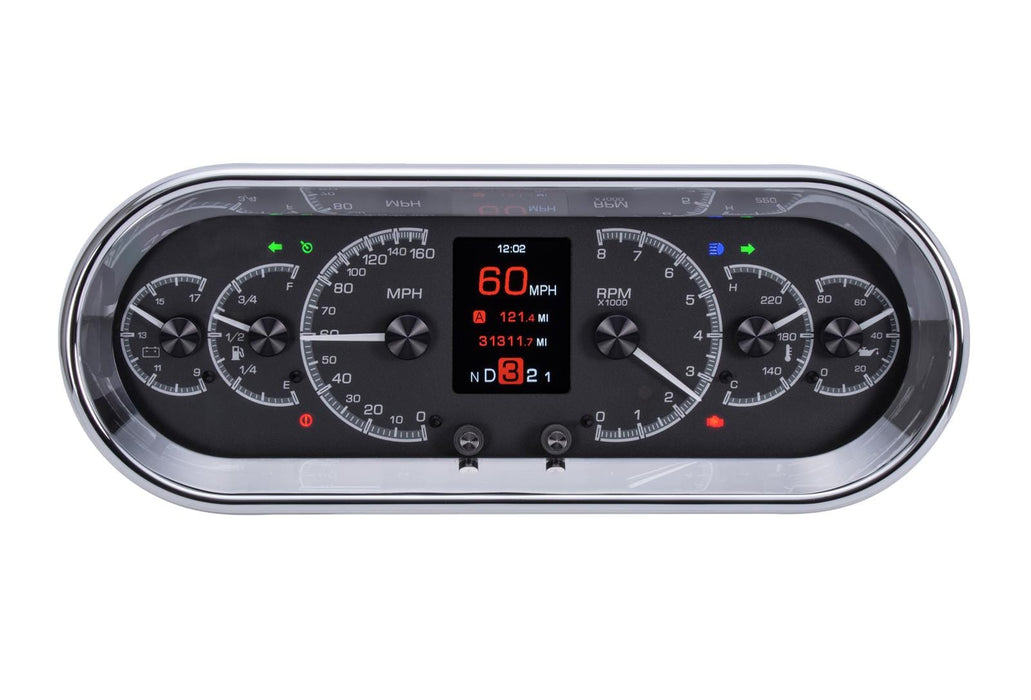 Dakota Digital Dakota Digital HDX Series Universal Rounded Rectangle Analog Gauge Kits HDX-2018-K Autofit