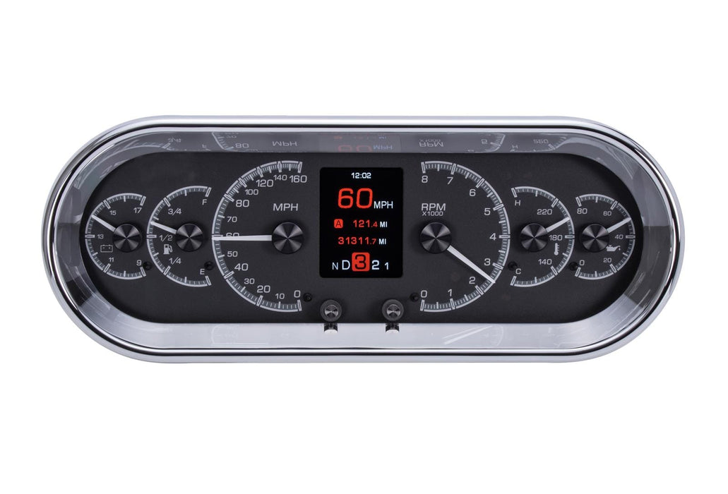 Dakota Digital Dakota Digital HDX Series Universal Rounded Rectangle Analog Gauge Kits HDX-2018-K Autofit