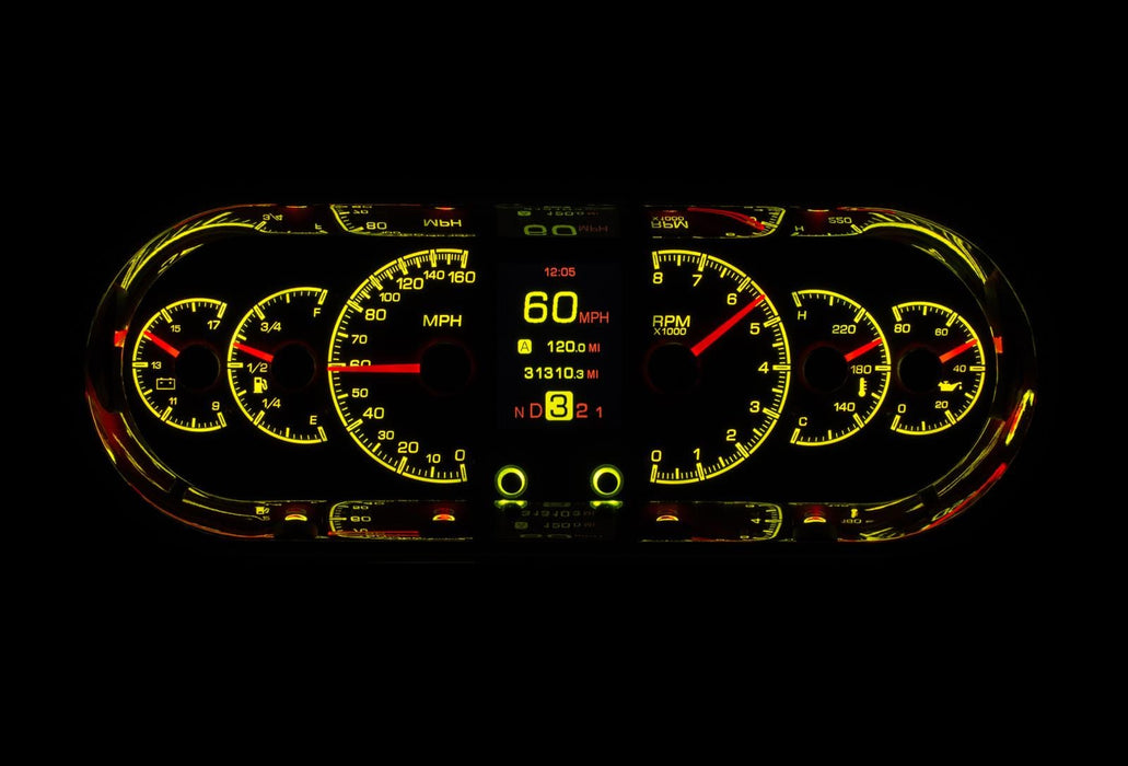 Dakota Digital Dakota Digital HDX Series Universal Rounded Rectangle Analog Gauge Kits HDX-2018-K Autofit