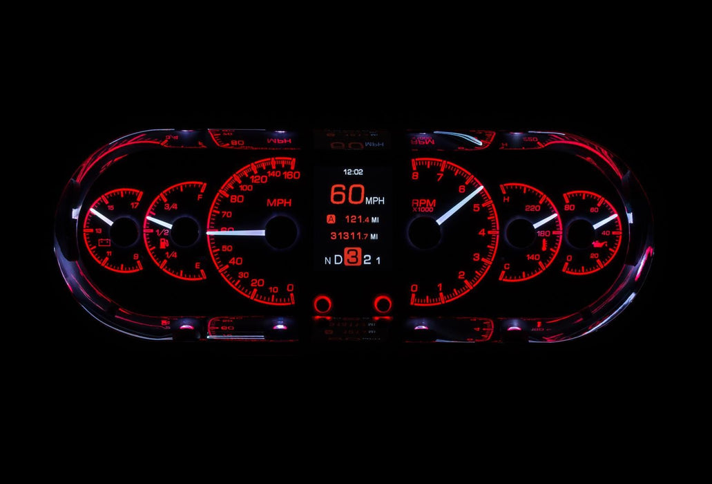 Dakota Digital Dakota Digital HDX Series Universal Rounded Rectangle Analog Gauge Kits HDX-2018-K Autofit