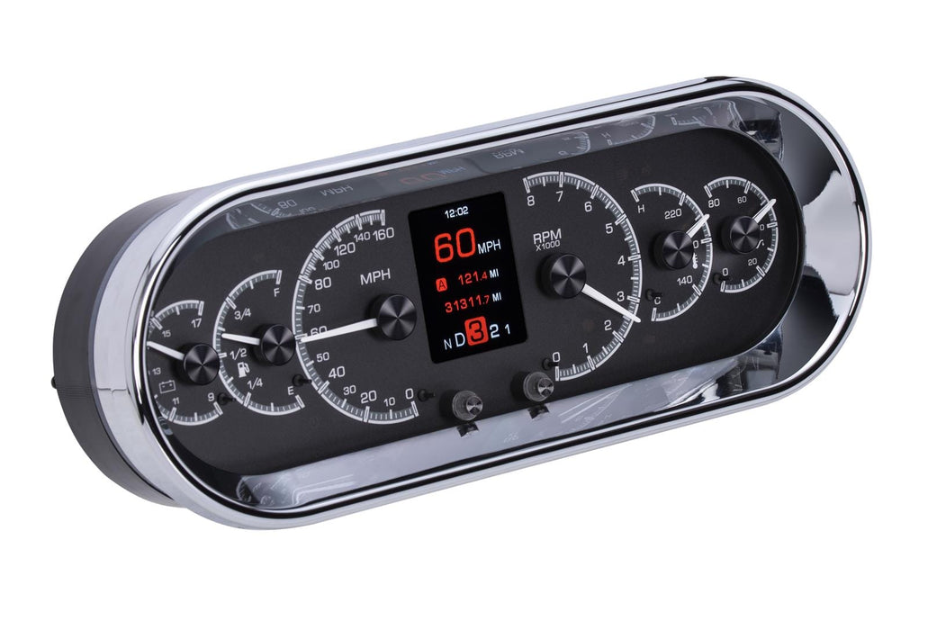 Dakota Digital Dakota Digital HDX Series Universal Rounded Rectangle Analog Gauge Kits HDX-2018-K Autofit