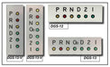 Dakota Digital Dakota Digital LED Gear Position Indicators DGS-12 Autofit