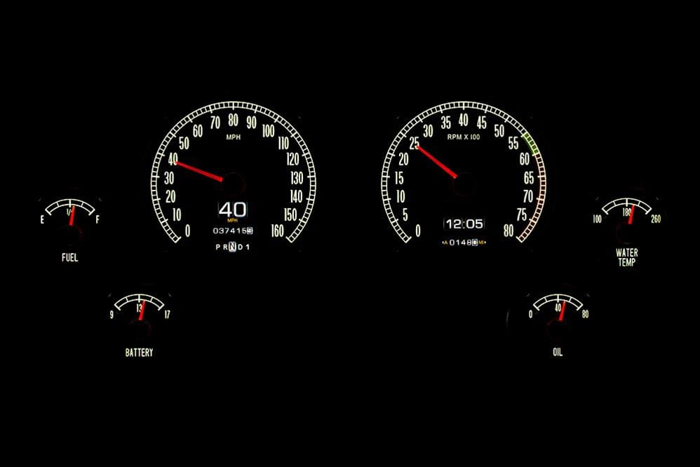 Dakota Digital Dakota Digital RTX Direct-Fit Gauge Kits RTX-65C-VET-X Autofit