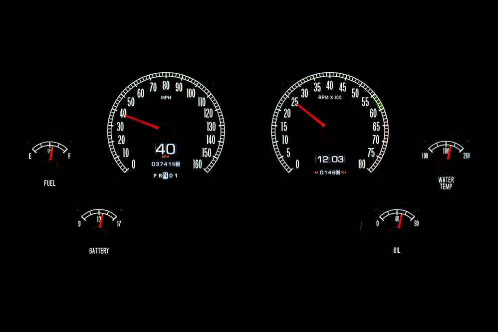 Dakota Digital Dakota Digital RTX Direct-Fit Gauge Kits RTX-65C-VET-X Autofit