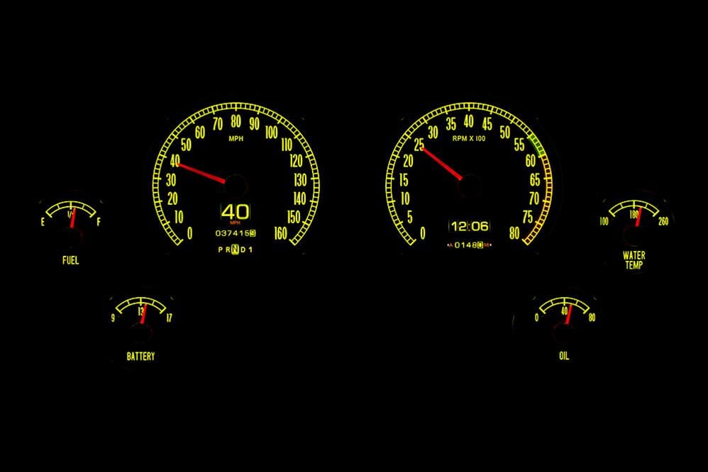 Dakota Digital Dakota Digital RTX Direct-Fit Gauge Kits RTX-65C-VET-X Autofit