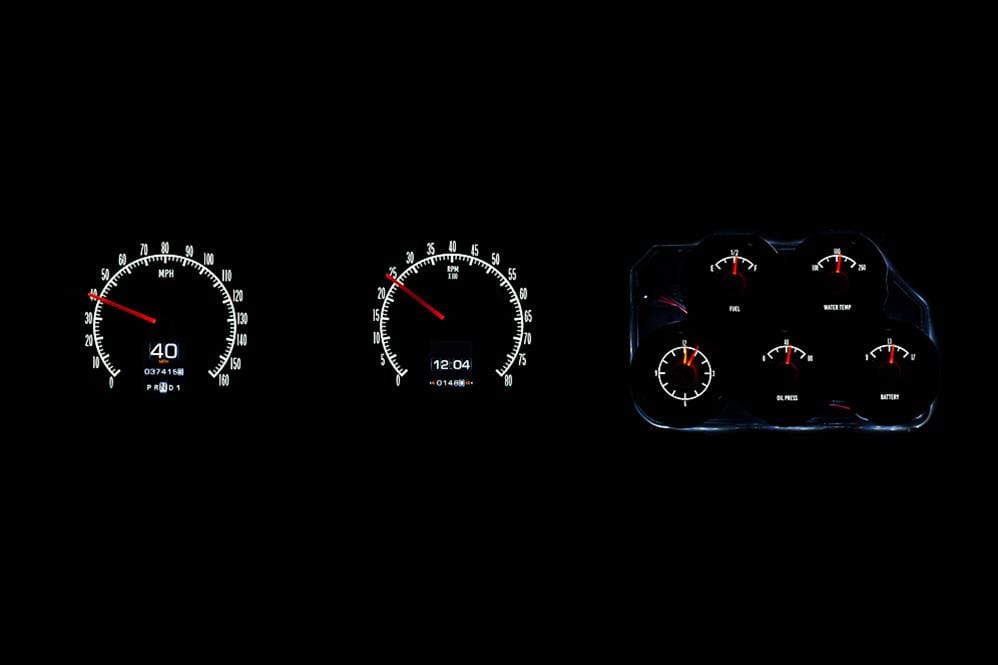 Dakota Digital Dakota Digital RTX Direct-Fit Gauge Kits RTX-68C-VET-X Autofit