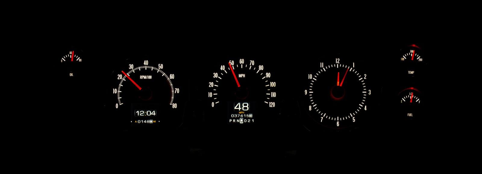 Dakota Digital Dakota Digital RTX Direct-Fit Gauge Kits RTX-70C-CVL-X Autofit