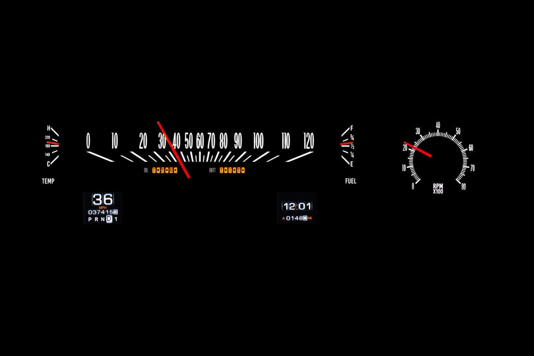 Dakota Digital Dakota Digital RTX Direct-Fit Gauge Kits RTX-70C-MAL-X Autofit