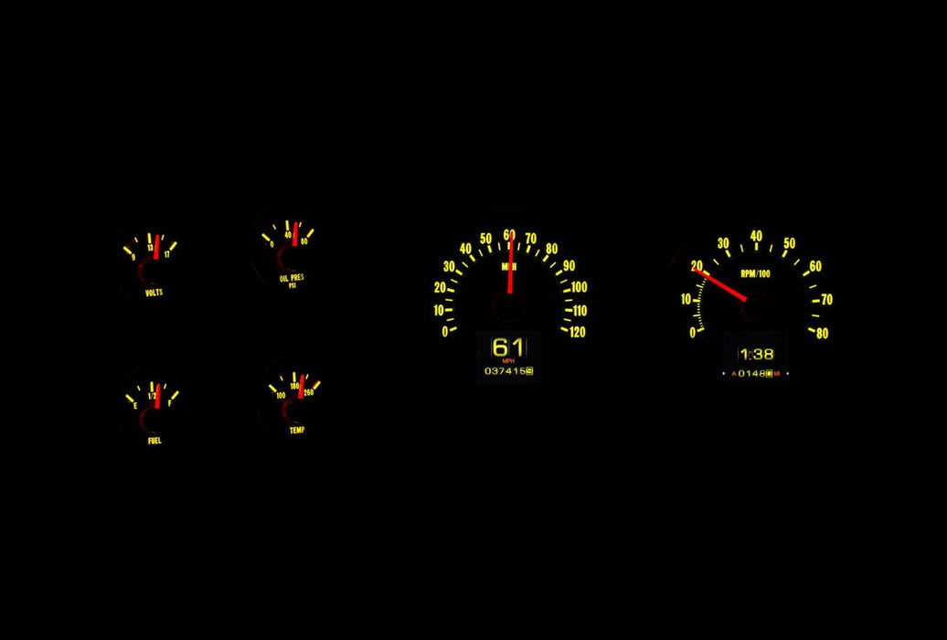 Dakota Digital Dakota Digital RTX Direct-Fit Gauge Kits RTX-76C-PU-X Autofit
