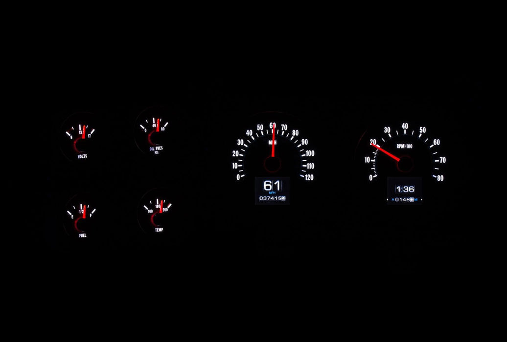 Dakota Digital Dakota Digital RTX Direct-Fit Gauge Kits RTX-76C-PU-X Autofit