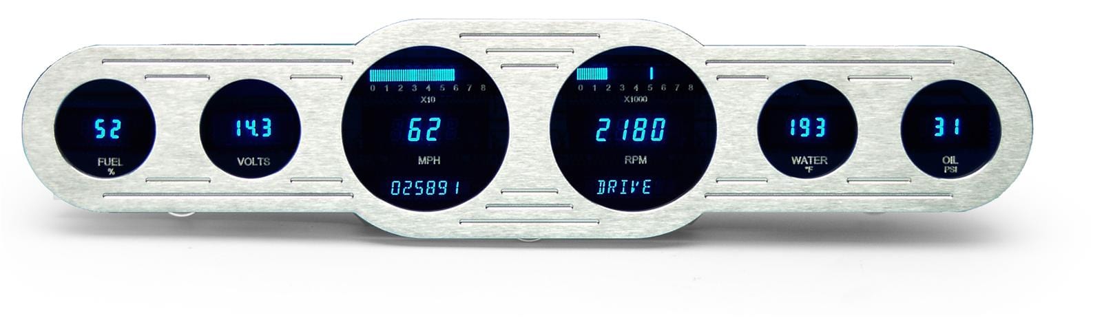 Dakota Digital Dakota Digital Universal Street Rod Panels VFD3-CNTR-6-Z Autofit