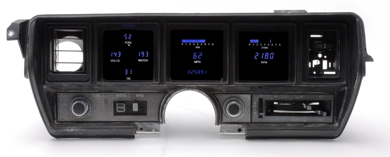 Dakota Digital Dakota Digital VFD3 Direct-Fit Digital Instrument Systems VFD3-70B-SKY-Z Autofit