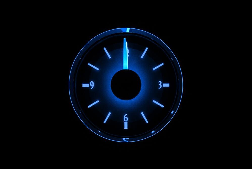 Dakota Digital Dakota Digital VHX Series Analog Clocks VLC-16-2-S-B Autofit