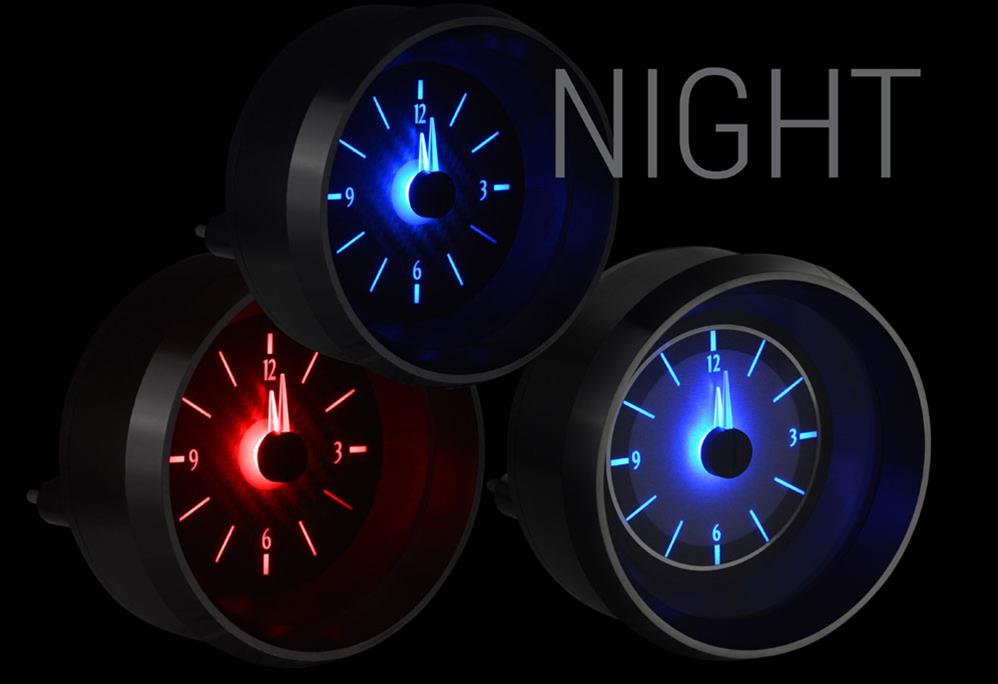 Dakota Digital Dakota Digital VHX Series Analog Clocks VLC-63C-VET-K-B Autofit