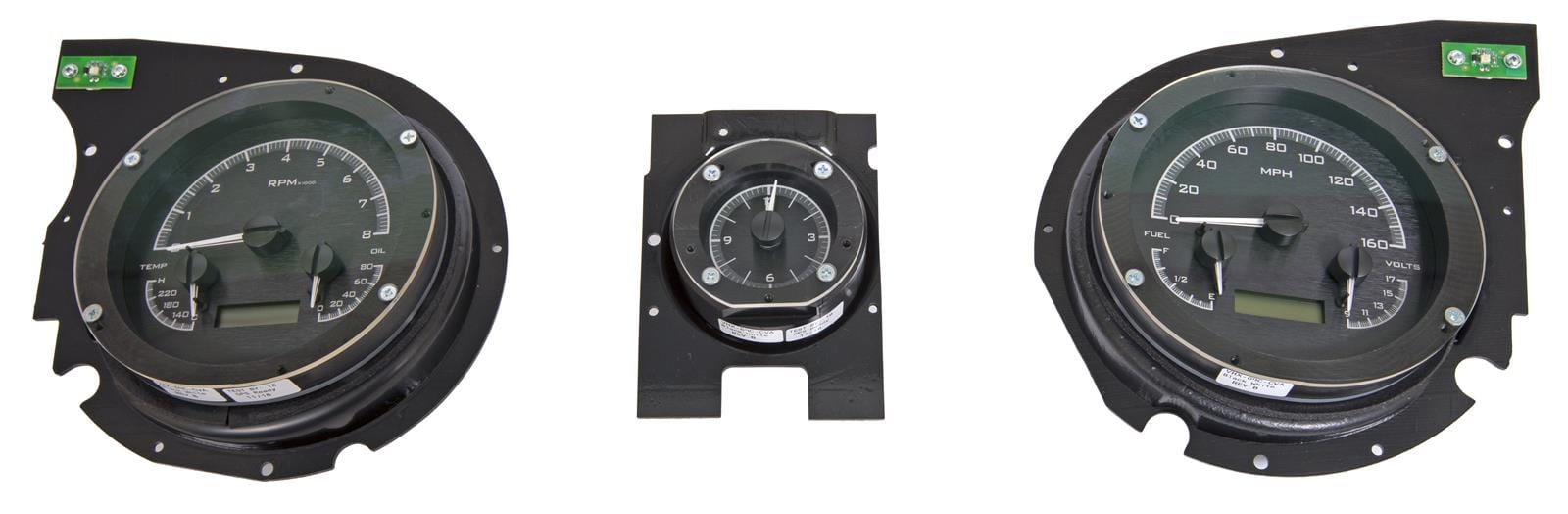 Dakota Digital Dakota Digital VHX Series Direct-Fit Analog Gauge Systems 0HX-69C-CVA-K-W Autofit