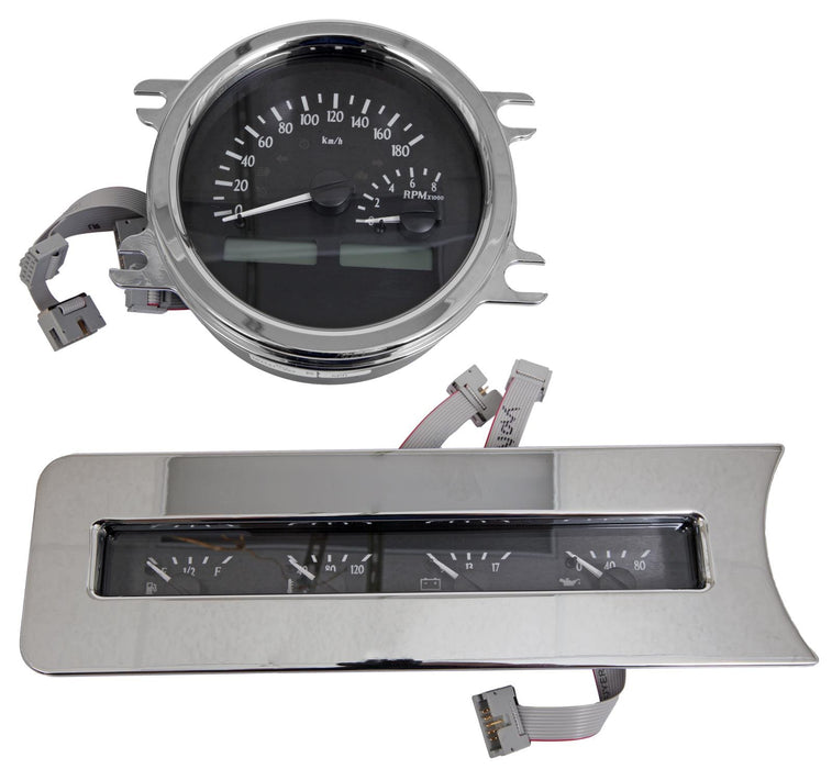 Dakota Digital Dakota Digital VHX Series Direct-Fit Analog Gauge Systems MHX-41C-K-B Autofit