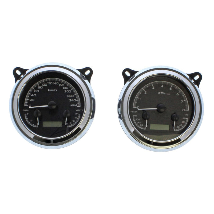 Dakota Digital Dakota Digital VHX Series Direct-Fit Analog Gauge Systems MHX-47C-PU-K-B Autofit