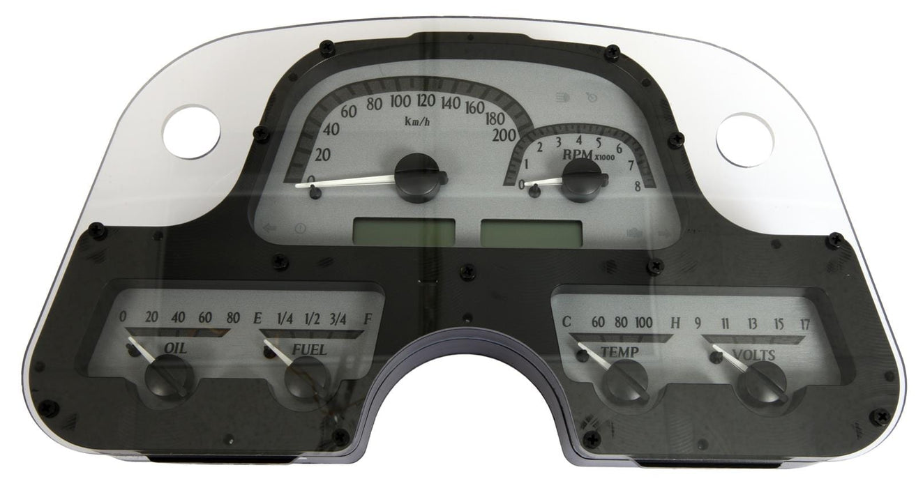 Dakota Digital Dakota Digital VHX Series Direct-Fit Analog Gauge Systems MHX-62T-FJ-S-B Autofit