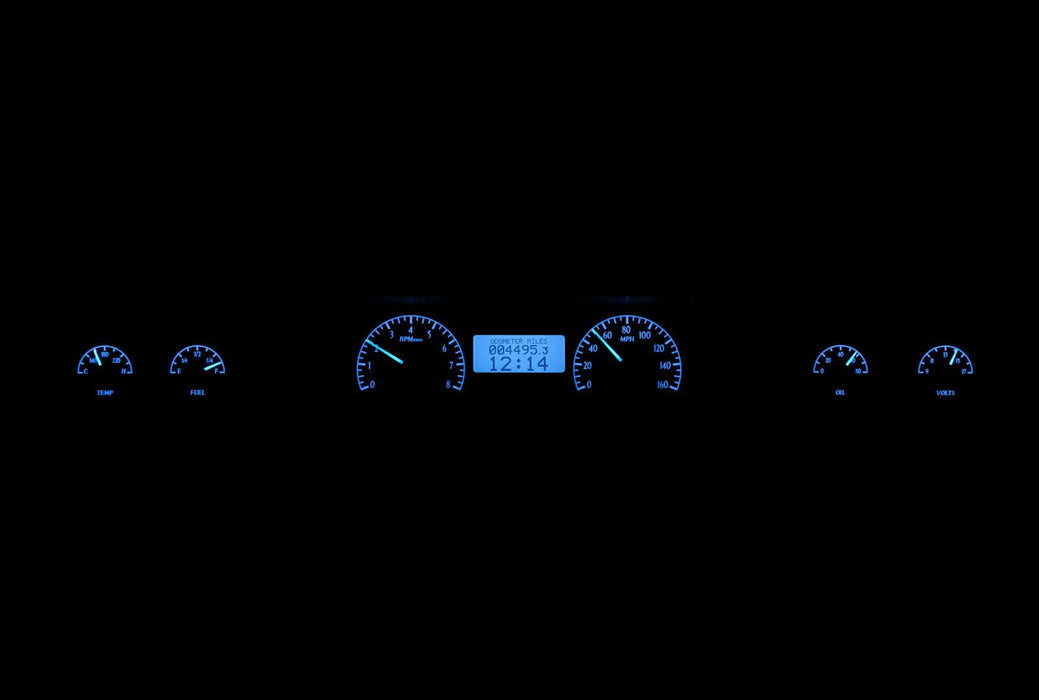Dakota Digital Dakota Digital VHX Series Direct-Fit Analog Gauge Systems MHX-73C-MAL-S-B Autofit