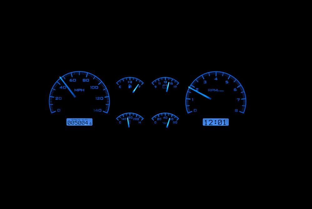 Dakota Digital Dakota Digital VHX Series Direct-Fit Analog Gauge Systems MHX-78C-MAL-K-B Autofit