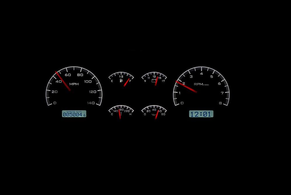 Dakota Digital Dakota Digital VHX Series Direct-Fit Analog Gauge Systems MHX-78C-MAL-S-W Autofit