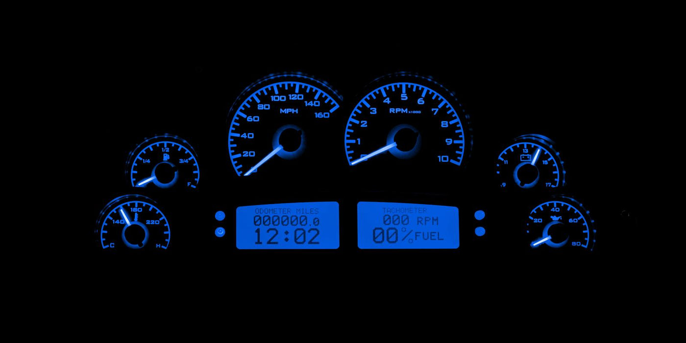 Dakota Digital Dakota Digital VHX Series Direct-Fit Analog Gauge Systems VHX-1200-C-B Autofit
